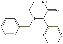 4-苄基-3-苯基哌嗪-2-酮, , 结构式