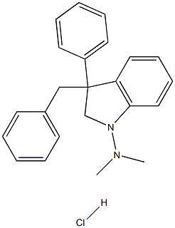3-BENZYL-N,N-DIMETHYL-3-PHENYL-1-INDOLINAMINE HYDROCHLORIDE