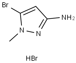 5-溴-1-甲基-1H-吡唑-3-胺氢溴酸盐,2247104-09-0,结构式
