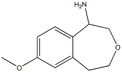 7-methoxy-1,2,4,5-tetrahydrobenzo[d]oxepin-1-amine Structure