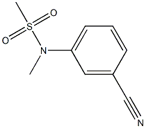 N-(3-cyanophenyl)-N-methylmethanesulfonamide Struktur