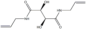 N,N'-DIALLYL D-TARTARDIAMIDE Struktur