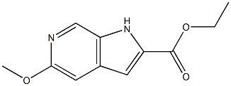 5-甲氧基-6-氮杂吲哚-2-甲酸乙酯, , 结构式