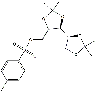 1-O-Tosyl-2,3:4,5-di-O-isopropylidene-L-arabinitol Structure