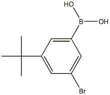 3-Bromo-5-tert-butylphenylboronic acid, , 结构式