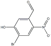 4-Bromo-5-hydroxy-2-nitro-benzaldehyde Struktur