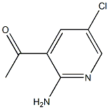 1-(2-Amino-5-chloro-pyridin-3-yl)-ethanone Struktur