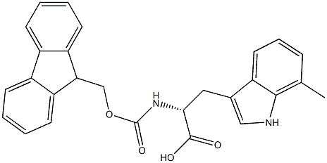 N-FMOC-7-METHYL-D-TRYPTOPHAN,,结构式