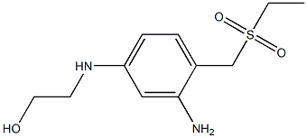 2-((3-Amino-4-((ethylsulfonyl)methyl)phenyl)amino)ethanol Struktur