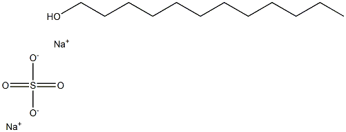 月桂醇醚硫酸钠,,结构式