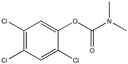 N,N-DIMETHYL-2,4,5-TRICHLOROPHENYL CARBAMATE Struktur