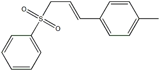1-((E)-3-BENZENESULFONYL-PROPENYL)-4-METHYL-BENZENE Struktur