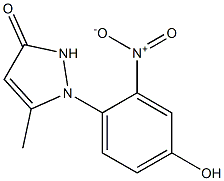 1-(4-HYDROXY-2-NITROPHENYL)-5-METHYL-PYRAZOL-3-ONE Structure