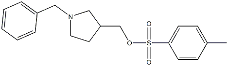 (1-BENZYLPYRROLIDIN-3-YL)METHYL 4-METHYL BENZENESULFONATE Struktur