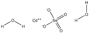 Cadmium selenate dihydrate Struktur