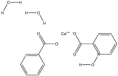 Calcium benzoate trihydrate Struktur