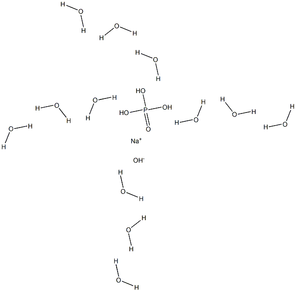 Sodium orthophosphate hydroxide dodecahydrate