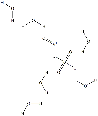 Vanadyl(IV) sulfate hexahydrate Struktur