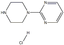 1-(2-嘧啶基)哌嗪盐酸盐, , 结构式