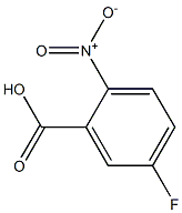 2-硝基-5-氟苯甲酸, , 结构式