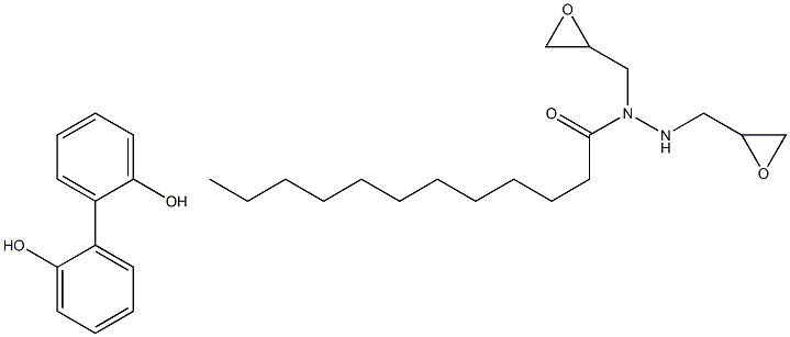 月桂酸酰肼一双酚二甘油醚,,结构式