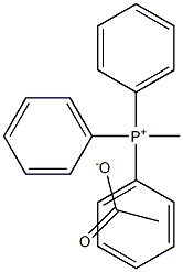 Methyltriphenylphosphonium acetate Structure