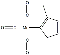 Methylcyclopentadienyl manganese tricarbonyl Structure