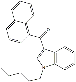 1-戊基-3-(2-萘甲酰基吲哚),,结构式