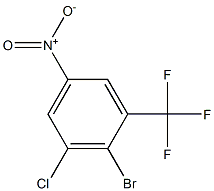 2-溴-3-氯-5-硝基三氟甲苯 结构式