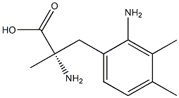 DL-3-(3,4-二甲氨基苯基)-2-甲基丙氨酸 结构式