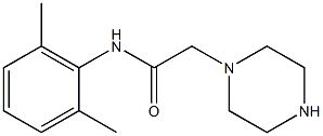 1-[(2,6-二甲苯基)氨基羰基甲基]哌嗪,,结构式