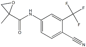 4'-Cyano-3'-trifluoromethyl-2,3-epoxy-2-methylpropionanilide Struktur