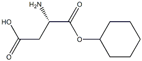 L-aspartate cyclohexyl ester 化学構造式