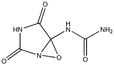 (2,5-三氧代-4-咪唑烷基)脲,,结构式