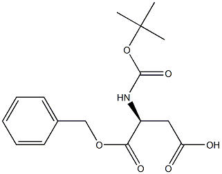 BOC-aspartic acid benzyl ester Structure