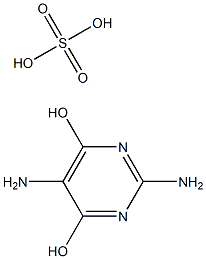 2,5-二氨基-4,6-二羟基嘧啶硫酸盐,,结构式