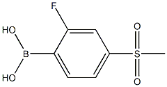 2-Fluoro-4-(methylsulphonyl)benzeneboronic acid 98% Struktur