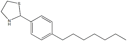 2-(4-Heptylphenyl)-1,3-thiazolidine Structure