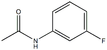 1-FLUORO-3-ACETAMIDOBENZENE Struktur