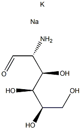 D-GLUCOSAMINE POTASSIUM/SODIUM Structure