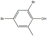 4,6-dibromo-2-methylphenol Structure