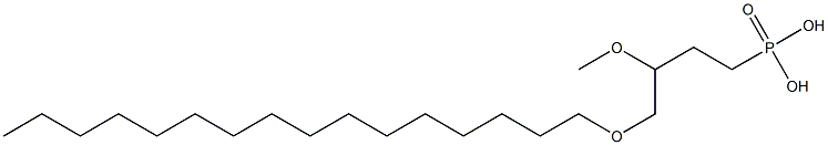 4-(hexadecyloxy)-3-methoxybutyl phosphonic acid Structure