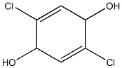 2,5-dichloro-2,5-cyclohexadiene-1,4-diol 结构式