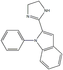 2-(2-imidazolin-2-yl)-1-phenyl-1H-indole Structure