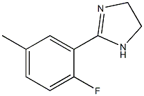 2-(2-fluoro-5-methylphenyl)-4,5-dihydro-1H-imidazole Struktur