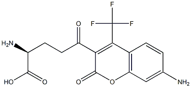 gamma-glutamyl-7-amino-4-(trifluoromethyl)coumarin Struktur