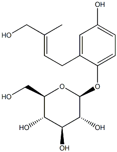 1-O-beta-glucopyranosyl--1,4-dihydroxy-2-(3'-hydroxymethyl-3'-methylallyl)benzene