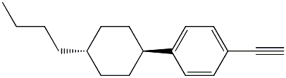4-(trans-4-n-Butylcyclohexyl)phenylacetylene Structure