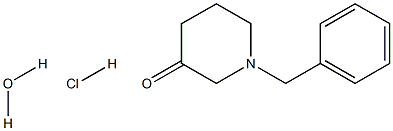 1-Benzyl-3-piperidinone hydrochloride monohydrate Structure