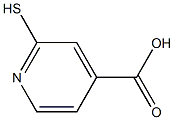 2-Mercaptoisonicotinic acid 化学構造式